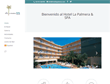 Tablet Screenshot of hotellapalmera.com